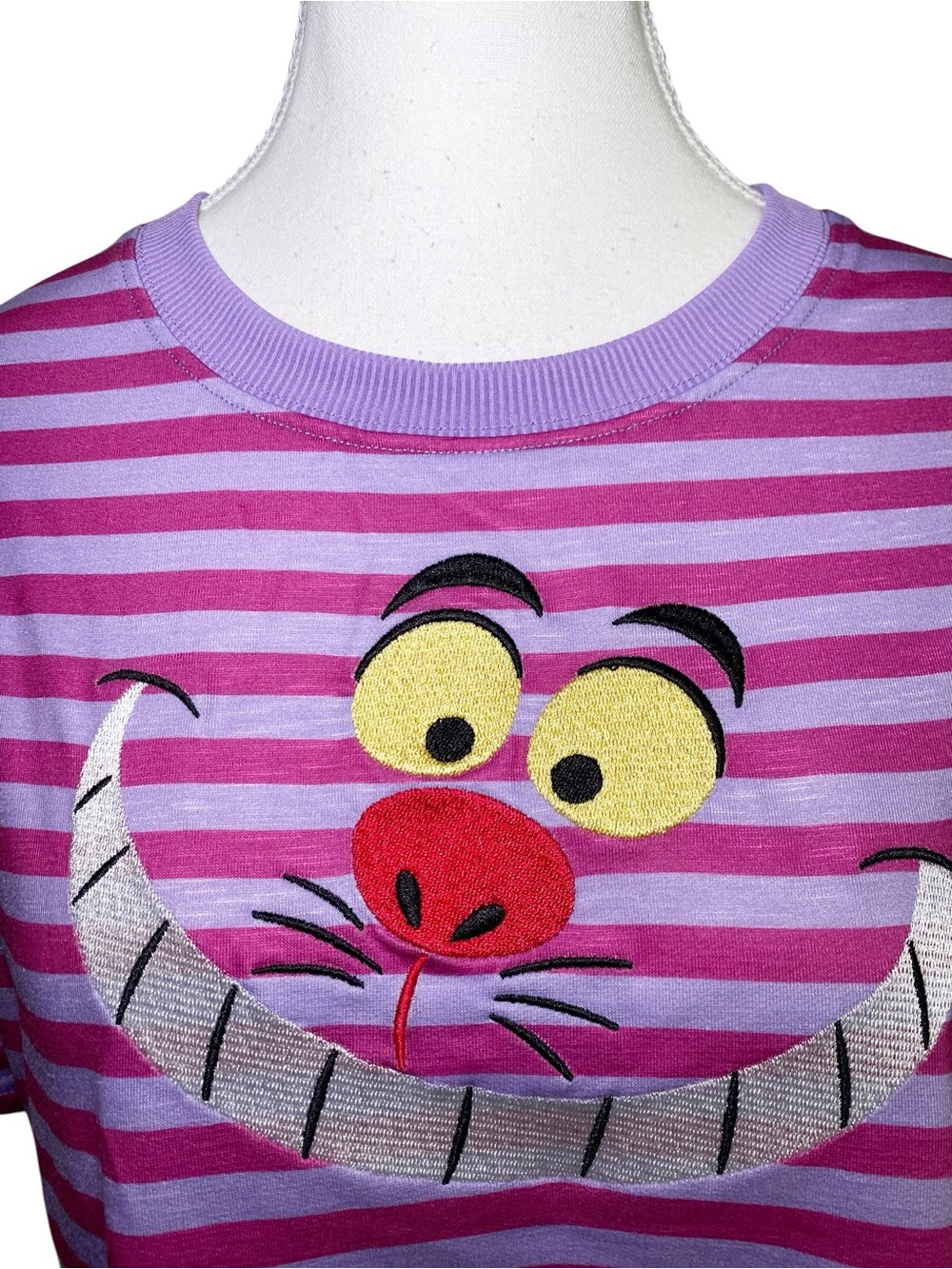 Unique Vintage Disney Cheshire Cat Striped Top Plus Size 2X NWT - Picture 4 of 13